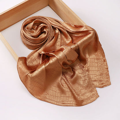 Malaysian-style Satin Jacquard Hijab