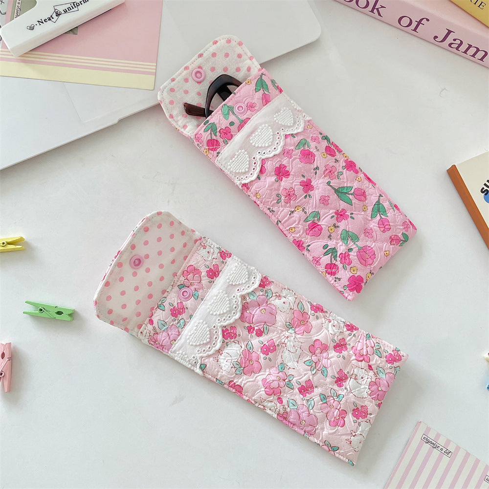 Quilted Eyeglasses Case for Women & Girls