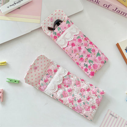 Quilted Eyeglasses Case for Women & Girls