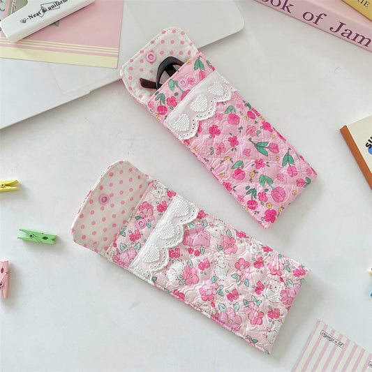 Quilted Eyeglasses Case for Women & Girls