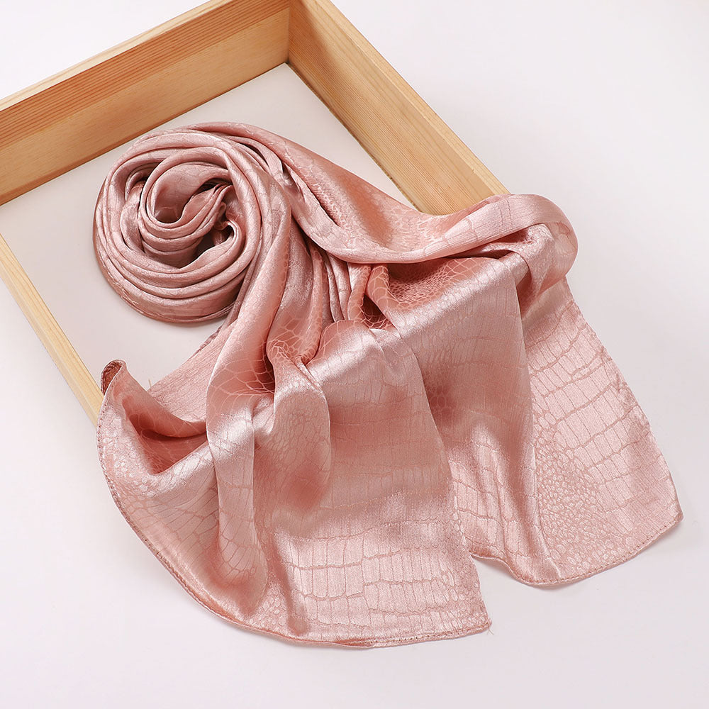 Malaysian-style Satin Jacquard Hijab
