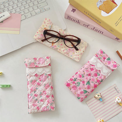 Quilted Eyeglasses Case for Women & Girls
