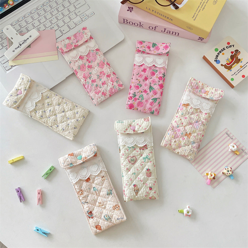 Quilted Eyeglasses Case for Women & Girls