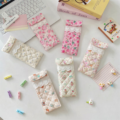 Quilted Eyeglasses Case for Women & Girls