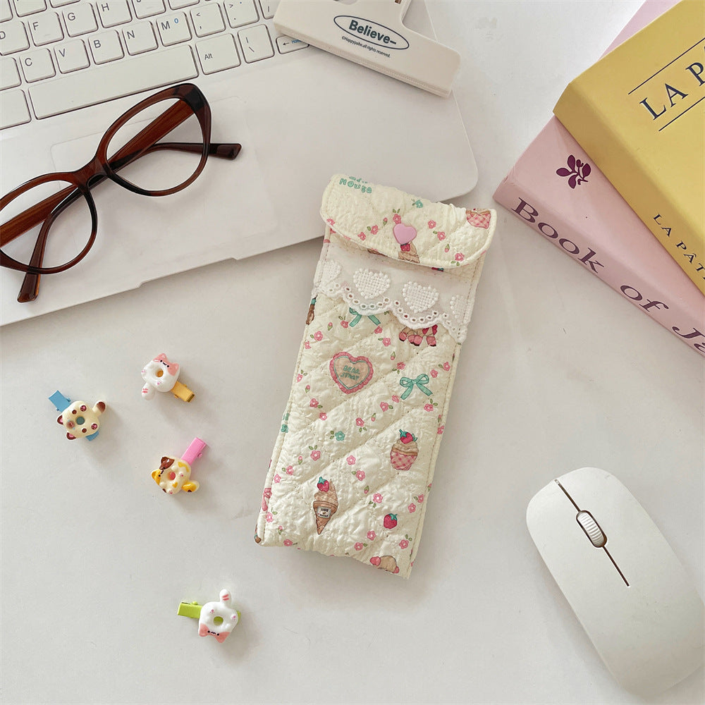 Quilted Eyeglasses Case for Women & Girls