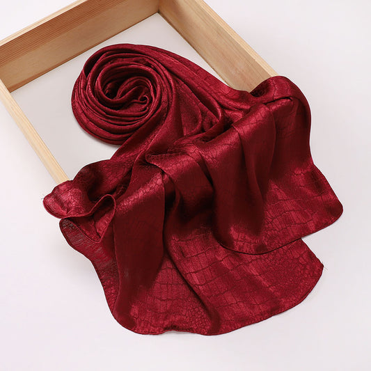 Malaysian-style Satin Jacquard Hijab