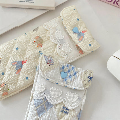 Quilted Eyeglasses Case for Women & Girls