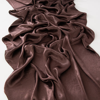 Premium Glossy Crinkle Satin Hijab