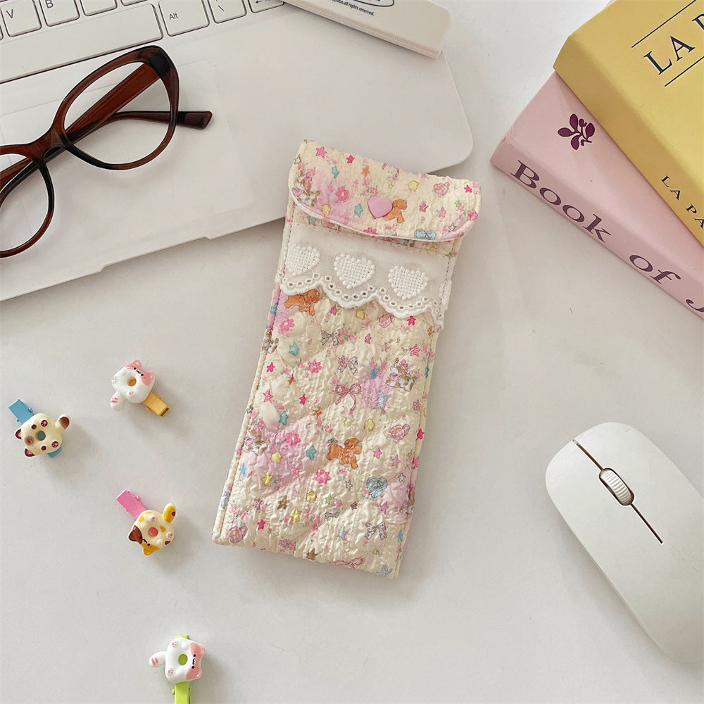Quilted Eyeglasses Case for Women & Girls