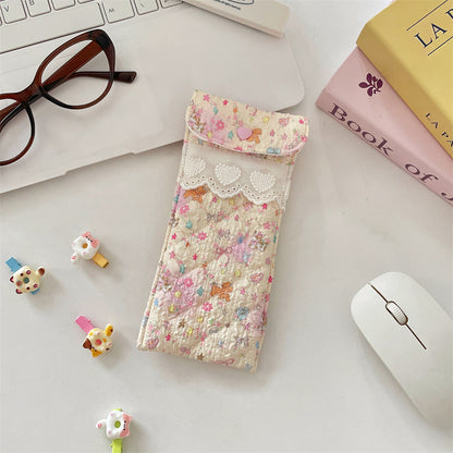 Quilted Eyeglasses Case for Women & Girls