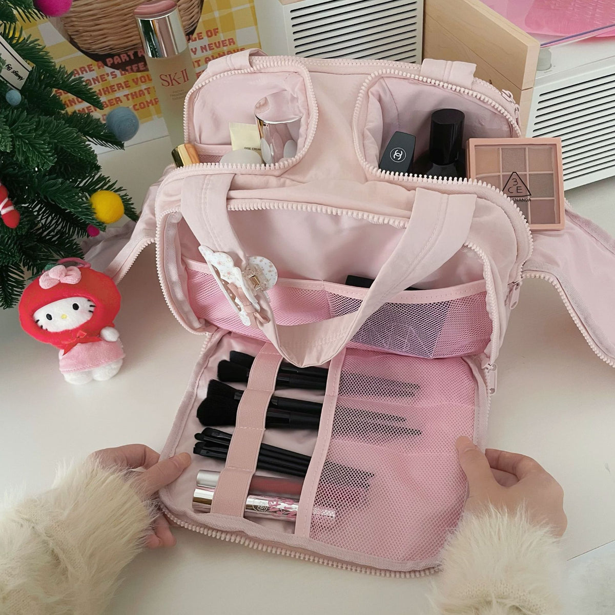 Premium Travel Cosmetic & Toiletry Organizer Bag