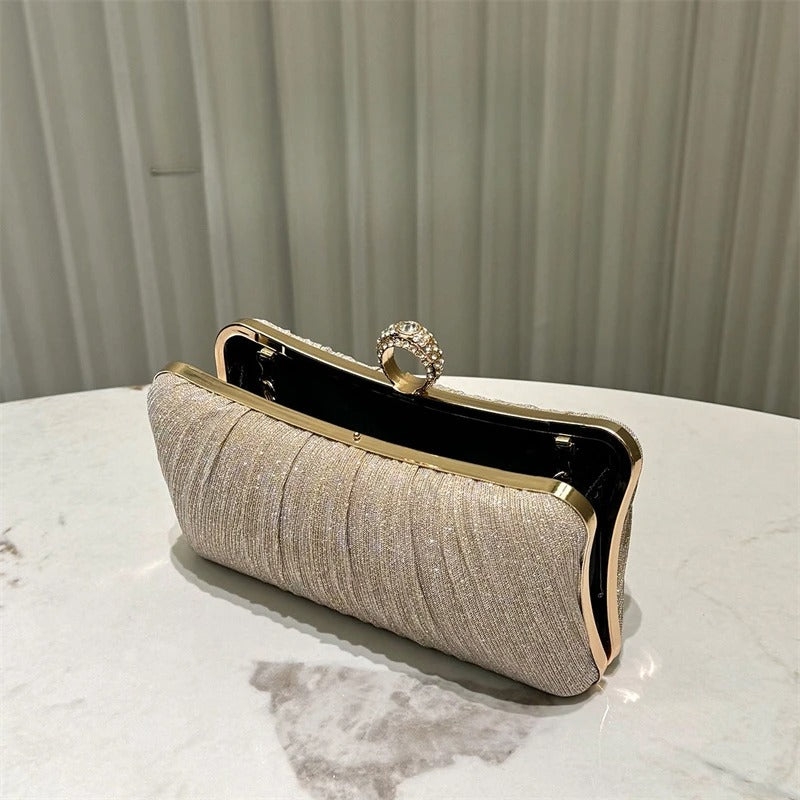 Lumière Rhinestone Clutch Bag