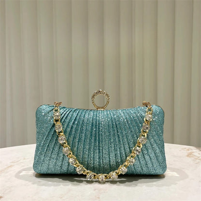 Lumière Rhinestone Clutch Bag