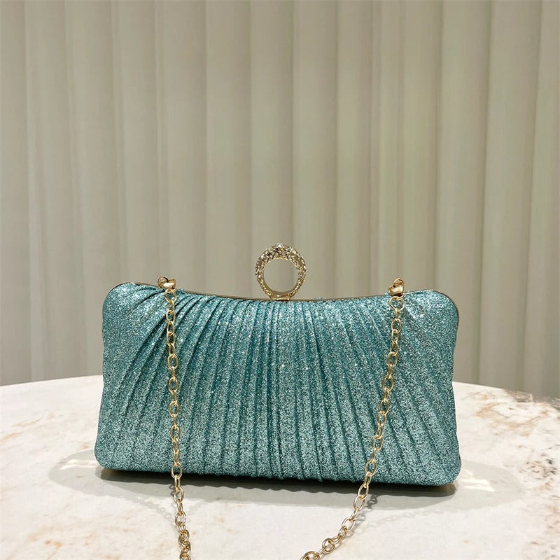 Lumière Rhinestone Clutch Bag