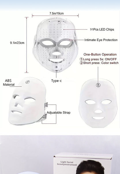 7-Color LED Skin Rejuvenation Mask