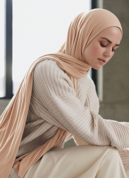 Mercerized Cotton Jersey Hijab