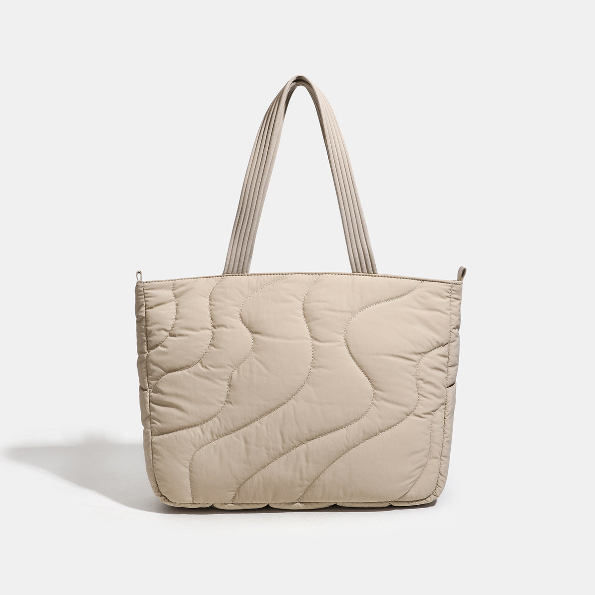 Premium Wave Quilted Puffer Tote Bag
