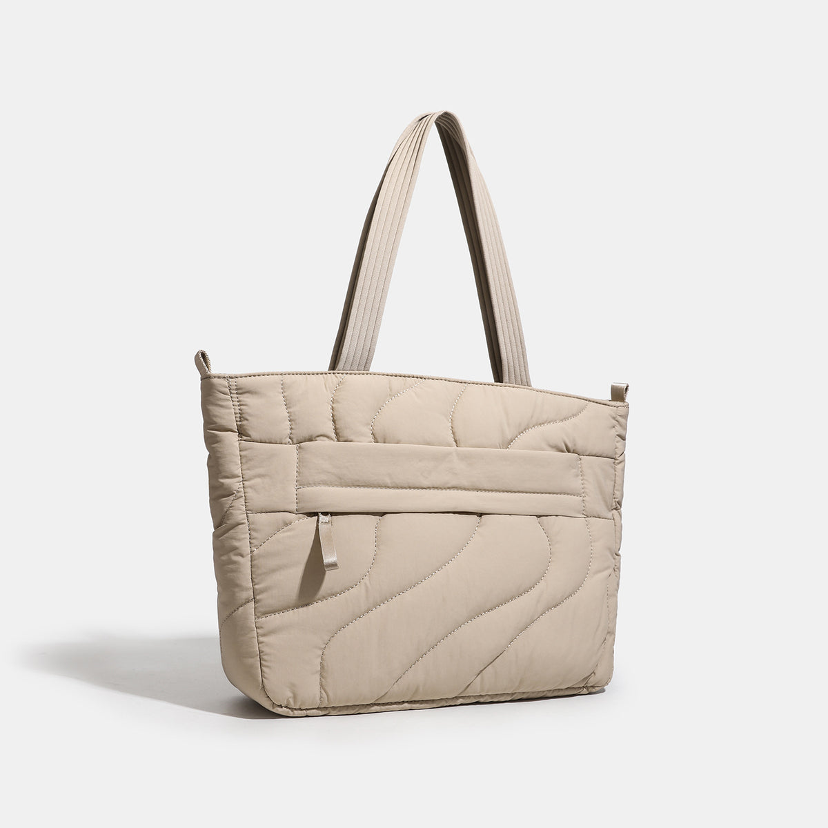 Premium Wave Quilted Puffer Tote Bag